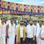 నూతన శ్రీ మాతమ్మ తల్లి గుడి నిర్మాణానికి భూమి పూజ కార్యక్రమంలో పాల్గొన్నప్రభుత్వ విప్ ఎమ్మెల్యే అరవ శ్రీధర్ మరియు యువ నేత ముక్కా సాయి వికాస్ రెడ్డి