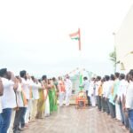 బిజెపి కిసాన్ మోర్చా ఆధ్వర్యంలో జాతీయ జెండా ఆవిష్కరణ