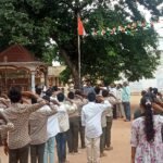 బిజెపి కిసాన్ మోర్చా ఆధ్వర్యంలో జాతీయ జెండా ఆవిష్కరణ