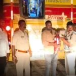 పామూరులో ప్రెవేట్ బస్సు సీజ్