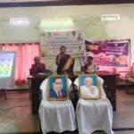 NSS PROGRAMME OFFICERS Dr. BR. AMBEDKAR విగ్రహానికి పూలమాలను సమర్పించుట.