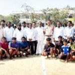 కర్ణ గూడ లో క్రికెట్ సంబరాలు* *రంగారెడ్డి జిల్లా ఇబ్రహీంపట్నం నియోజకవర్గం కర్ణ గూడ గ్రామంలో సంక్రాంతి సంబరాలు*