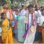 శివపార్వతుల గిరి ప్రదక్షిణ సేవలో పాల్గొన్న ఎమ్మెల్యే సతీమణి రిషిత రెడ్డి