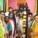 * శ్రీ రామలింగేశ్వర స్వామి దేవాలయంలో ఉగాది వేడుకలలో పాల్గొన్న సర్పంచ్ ఉప్పల విజయలక్ష్మి లింగస్వామి *