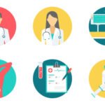 చేతుల హైజీన్ కోసం గ్లోవ్స్ మరియు సానిటైజర్ ఉపయోగం