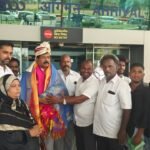 శ్రీకాళహస్తిలో మంత్రి వాసంశెట్టి సుభాష్‌కు ఘన స్వాగతం