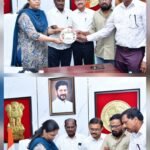 బడిబాటలో భాగంగా ప్రభుత్వ పాఠశాలల బలోపేతం పై సిడి ఆవిష్కరణ చేస్తున్న గౌరవ మహబూబ్కనగర్ కలెక్టర్