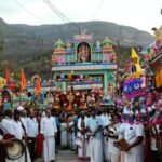 A grand procession of the palanquin in Penchalakona