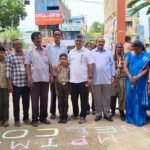 శివాలయానికి రుద్రాక్ష మాలల విరాళం