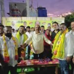 ఎల్లారెడ్డిపేటలో నూతన వధూవరులకు తోట ఆగన్న ఆశీర్వాదం