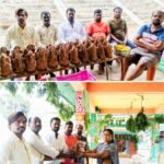 పర్యావరణ పరిరక్షణకు మట్టి వినాయకుడే ముద్దు.. ఏటికొప్పాకలో భక్తులకు ఉచితంగా మట్టి విగ్రహాల పంపిణీ