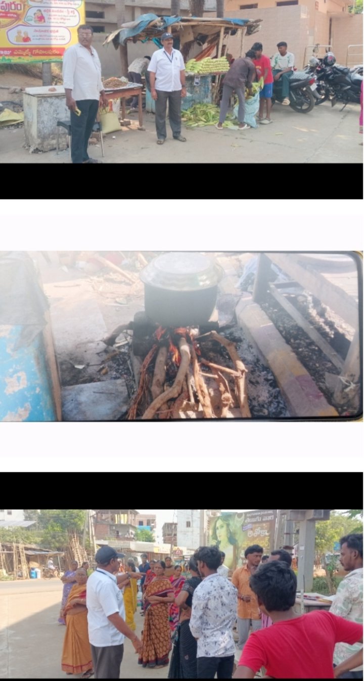 బస్టాండ్ ఆవరణంలో మంటలను ఆర్పిన విజిలెన్స్ విజయవాడ అధికారులు