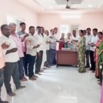 కాంగ్రెస్ పార్టీ ఆధ్వర్యంలో అంబేద్కర్ చౌరస్తా వద్ద నిరసన