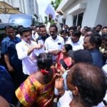 ఓజిలి నేషనల్ హైవే పై ప్రైవేట్ ట్రావెల్స్ బస్సు దగ్ధం