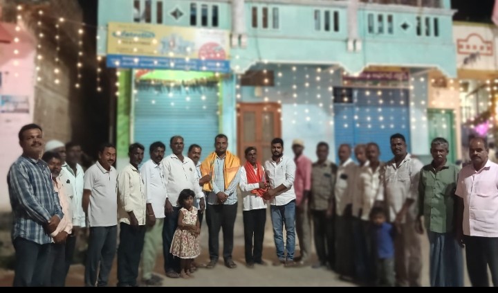 బండ లింగంపల్లిలో కాంగ్రెస్ పార్టీ ఆధ్వర్యంలో సన్మానం
