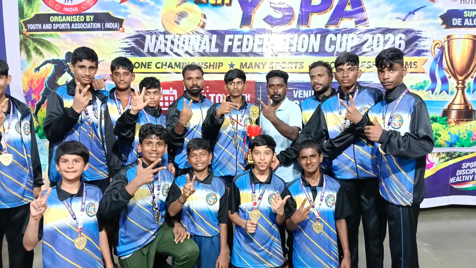 గోవా జాతీయ క్రీడా పోటీల్లో తెలంగాణ కబడ్డీ జట్టుకు ప్రథమ స్థానం