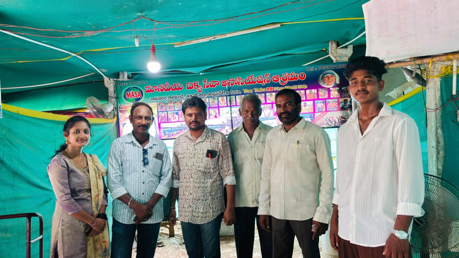 60 మంది దివ్యాంగులు, వృద్ధులకు అన్నదానం