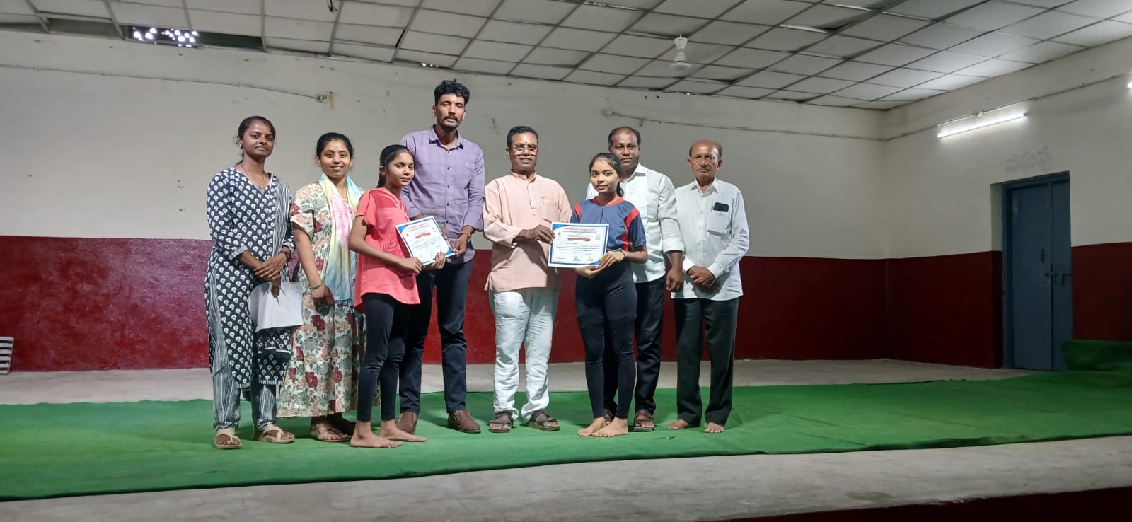 యోగాసన క్రీడాకారుల జిల్లా స్థాయి ఎంపికలు విజయవంతం