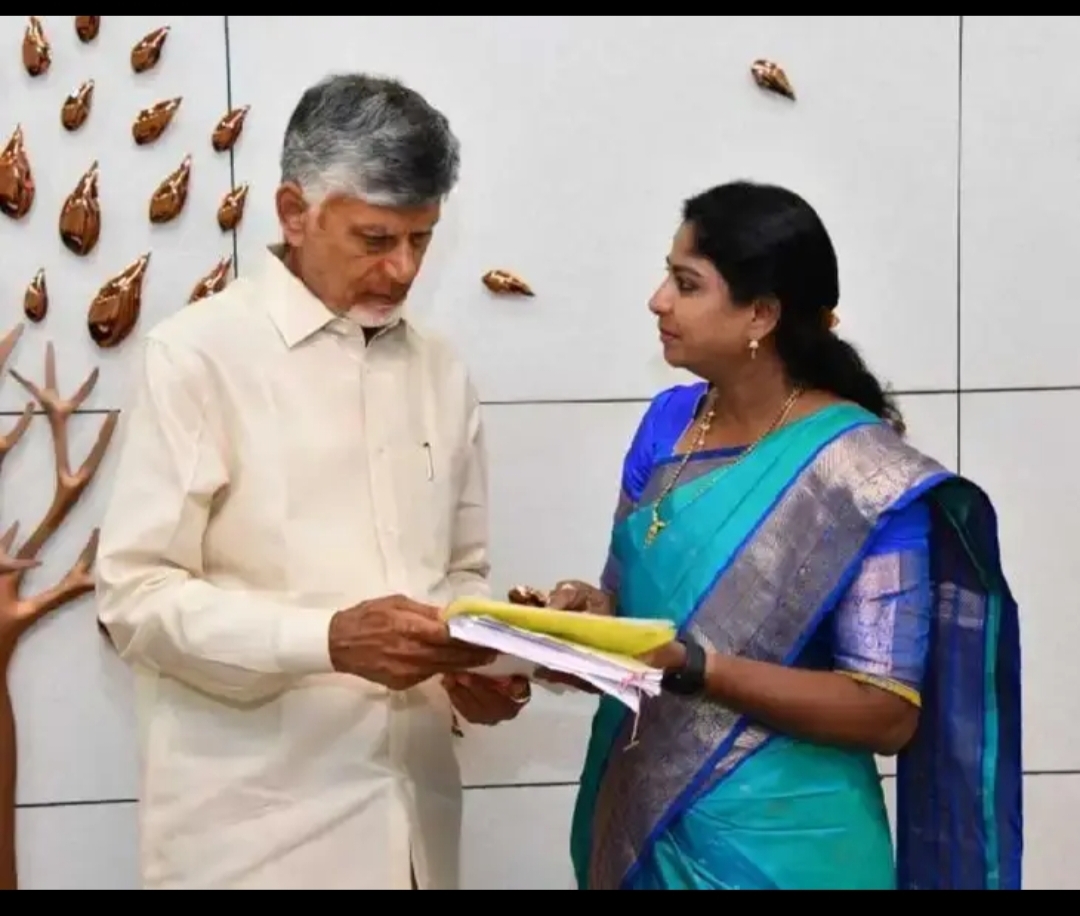 CMను కలిసిన సూళ్లూరుపేట MLA*