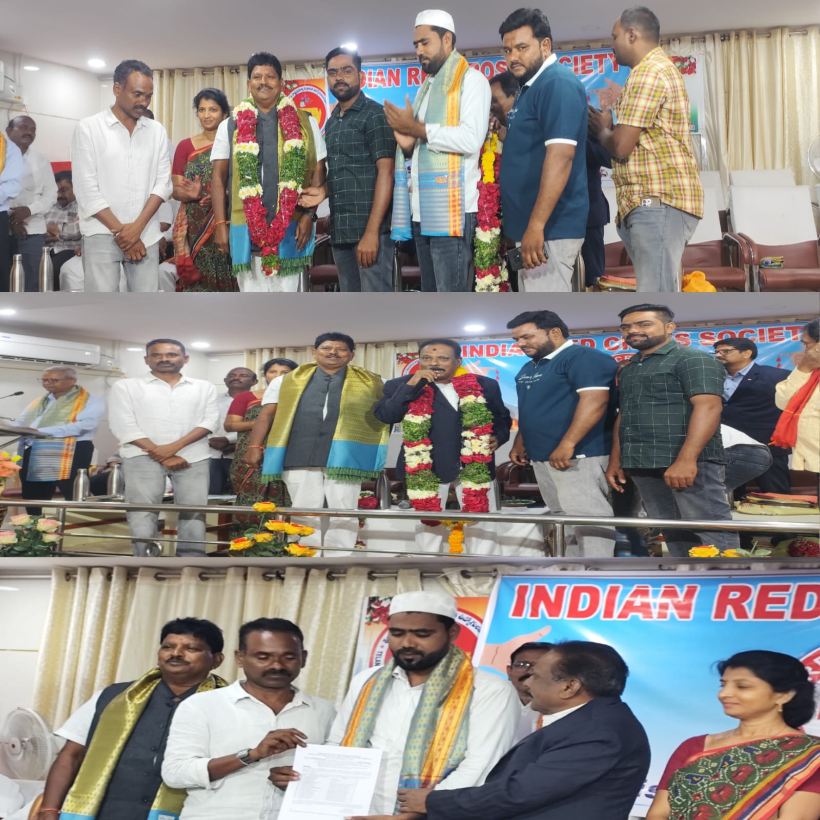 ఘనంగా ఇండియన్ రెడ్‌క్రాస్ సొసైటీ జిల్లా కార్యవర్గ ప్రమాణ స్వీకారం