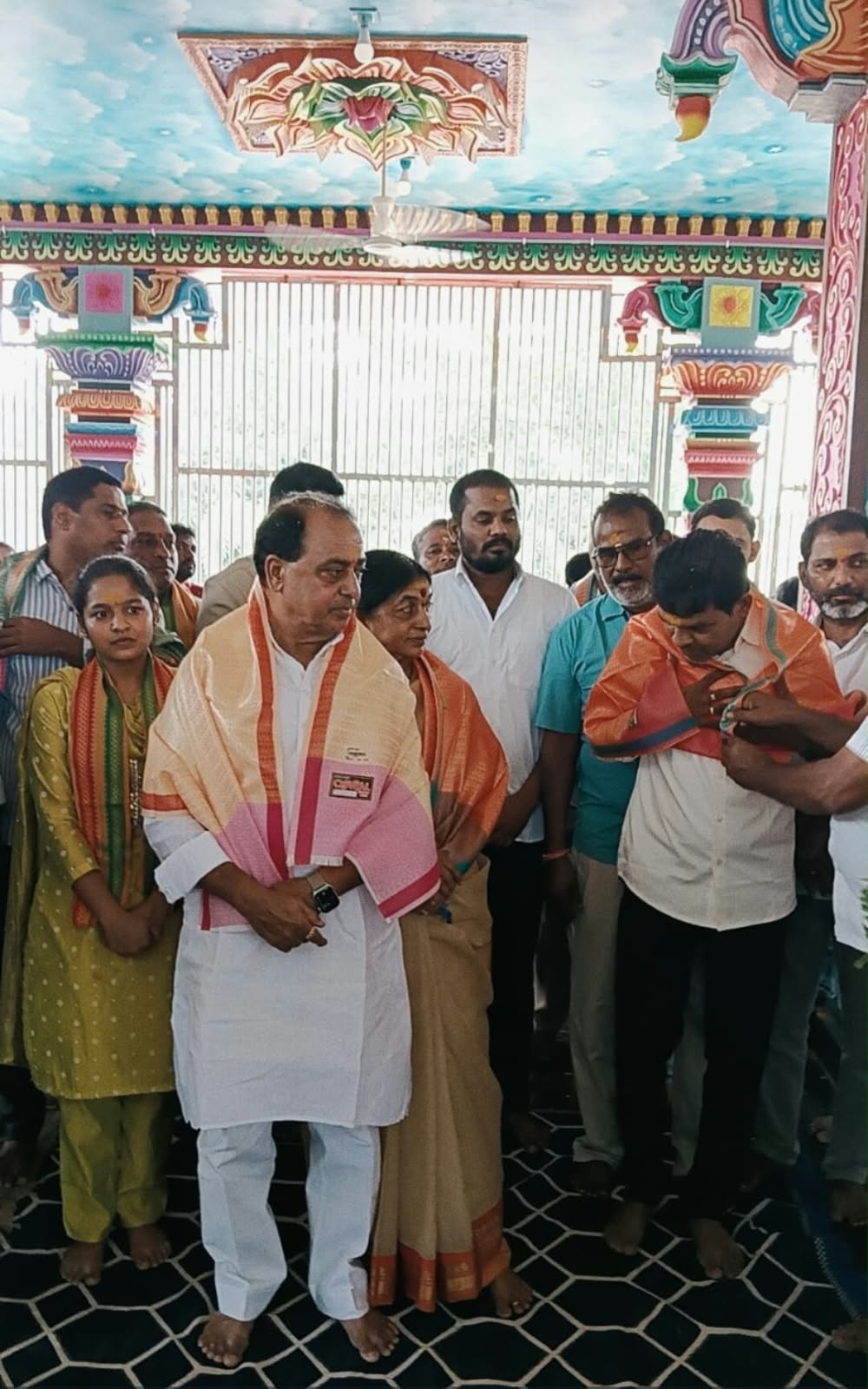 ఆడెలి మహాపోచమ్మ అమ్మవారిని దర్శించుకున్న. మాజీ మంత్రి అల్లోల ఇంద్రకరణ్ రెడ్డి గంగ నీళ్ల జాతరలో ప్రత్యేక పూజలు