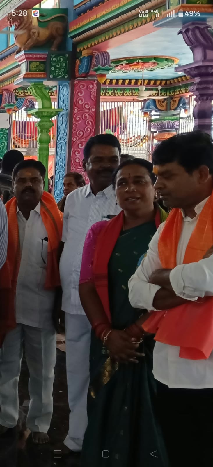 ఆడెలి మహాపోచమ్మ అమ్మవారిని దర్శించుకున్న. మాజీ మంత్రి అల్లోల ఇంద్రకరణ్ రెడ్డి గంగ నీళ్ల జాతరలో ప్రత్యేక పూజలు