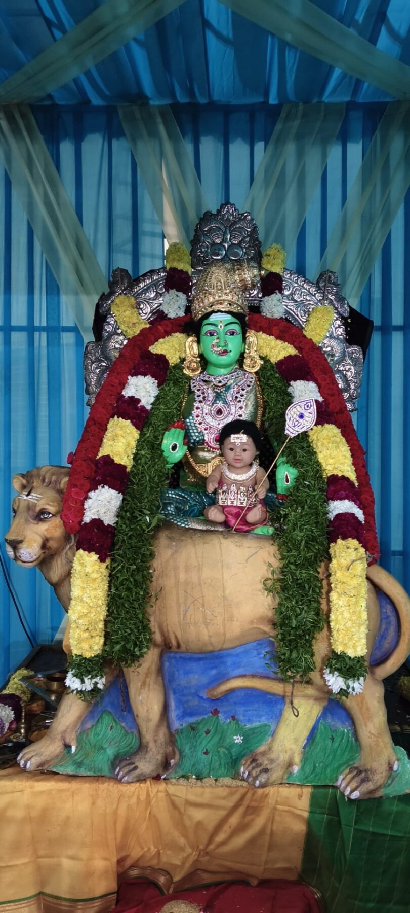 బాసర శారదీయ (దసరా) శరన్నవరాత్రి మహోత్సవాలు ఐదవ రోజు స్కందమాతా అలంకార దర్శనం