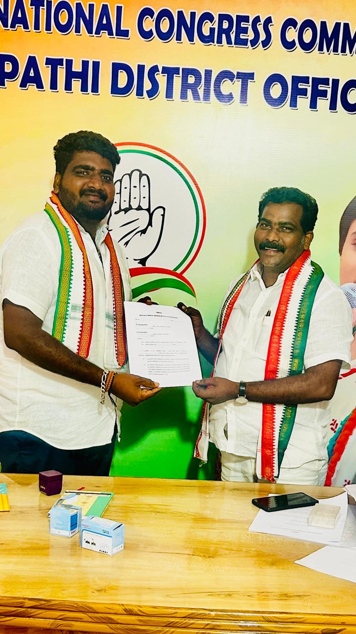 ప్రత్యక్ష రాజకీయాల్లోకి యువ నాయకుడు చిన్ని తేజ.. చలమత్తూరు ఎంపీటీసీ బరిలో కాంగ్రెస్ అభ్యర్థిగా తొలి అడుగు!