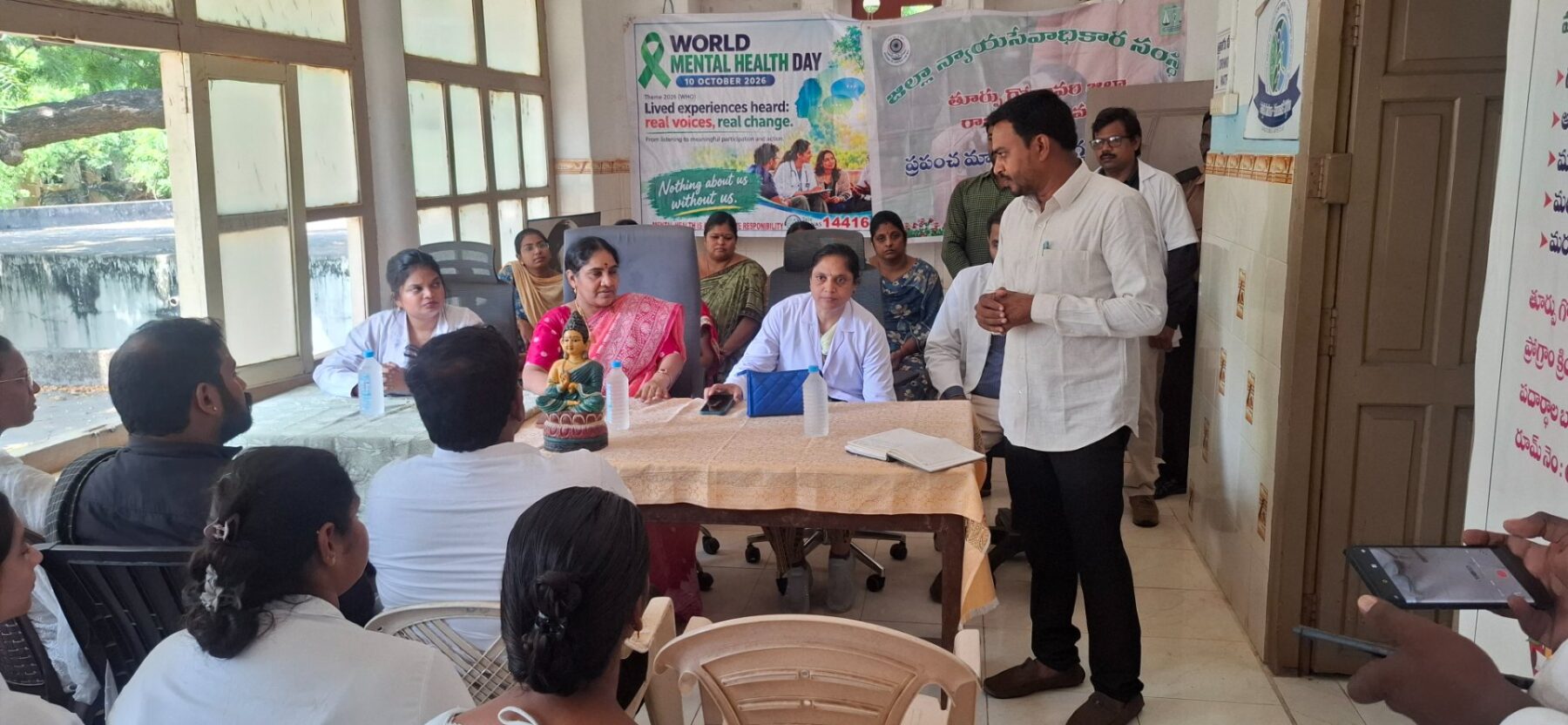 ప్రపంచ మానసిక దినోత్సవం సందర్బంగా ప్రతి ఒక్కరు అవగాహనా కలిగి ఉండాలి అని సైకియాట్రీ హెచ్ ఓ డి డాక్టర్ అన్నపూర్ణ