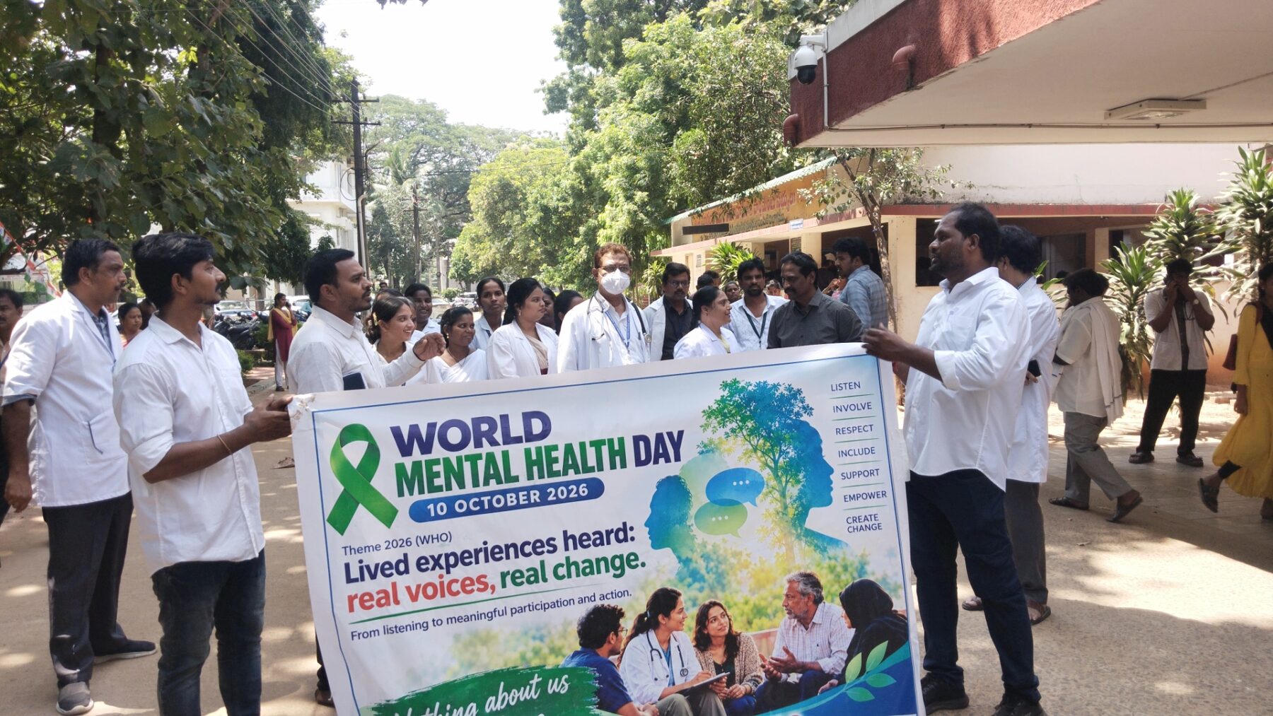 ప్రపంచ మానసిక దినోత్సవం సందర్బంగా ప్రతి ఒక్కరు అవగాహనా కలిగి ఉండాలి అని సైకియాట్రీ హెచ్ ఓ డి డాక్టర్ అన్నపూర్ణ