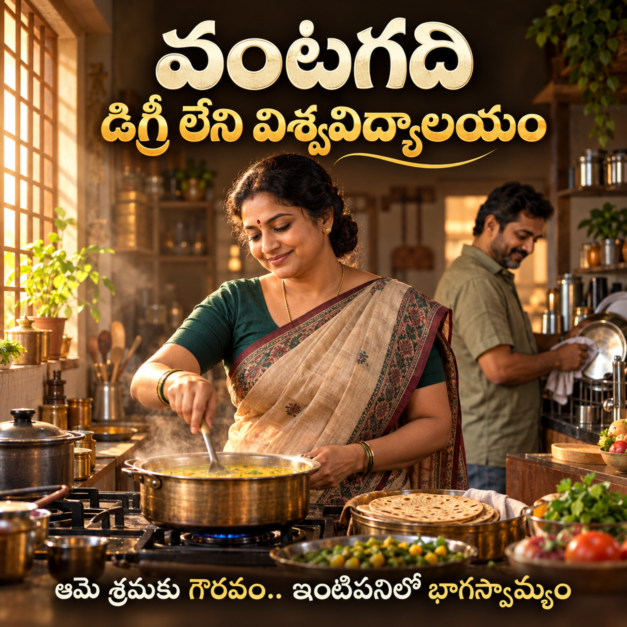 డిగ్రీతో కొలవలేని ఇల్లాలి ప్రతిభ