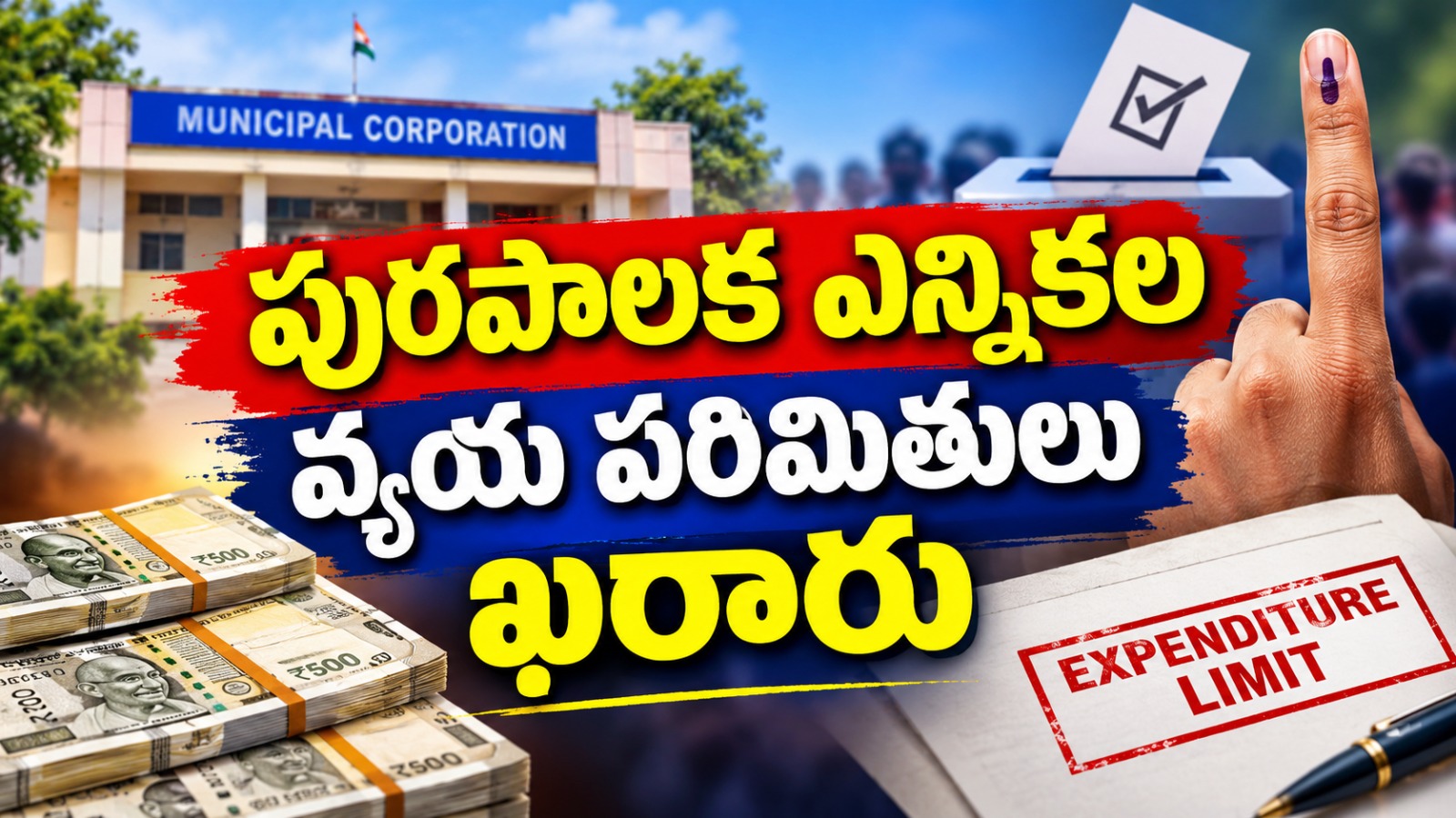 పురపాలక ఎన్నికల వ్యయ పరిమితులు ఖరారు