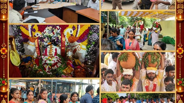 సద్ది సమర్పించి మొక్కులు చెల్లించుకున్న భక్తులురాత్రి పాటకచ్చేరీతో సందడిగా మారిన పోలేరమ్మ మాన్యంభక్తుల సౌకర్యాలపై ఎమ్మెల్యే సోమిరెడ్డి సమీక్ష – పోలీసుల పటిష్ట బందోబస్త