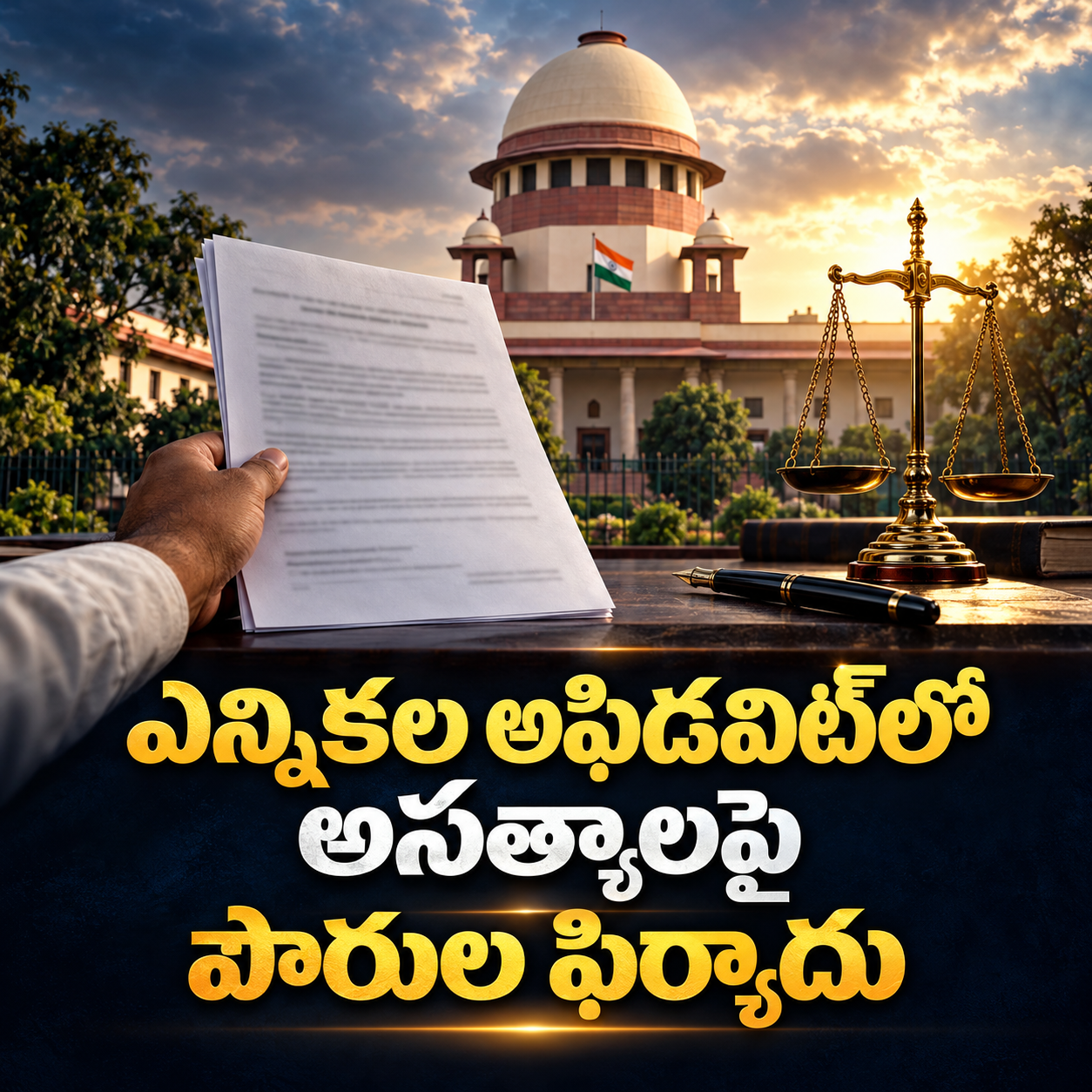 ఎన్నికల అఫిడవిట్‌లో అసత్యాలపై పౌరుల ఫిర్యాదు