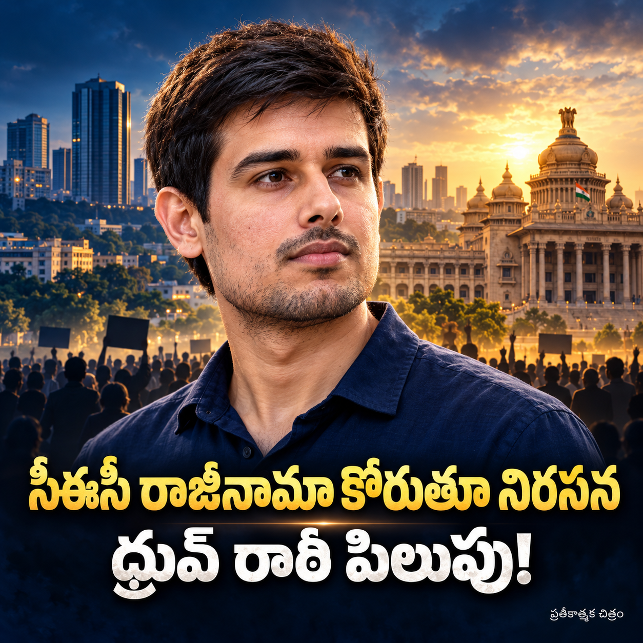 సీఈసీ రాజీనామా కోరుతూ . ధ్రువ్‌ రాఠీ పిలుపు!