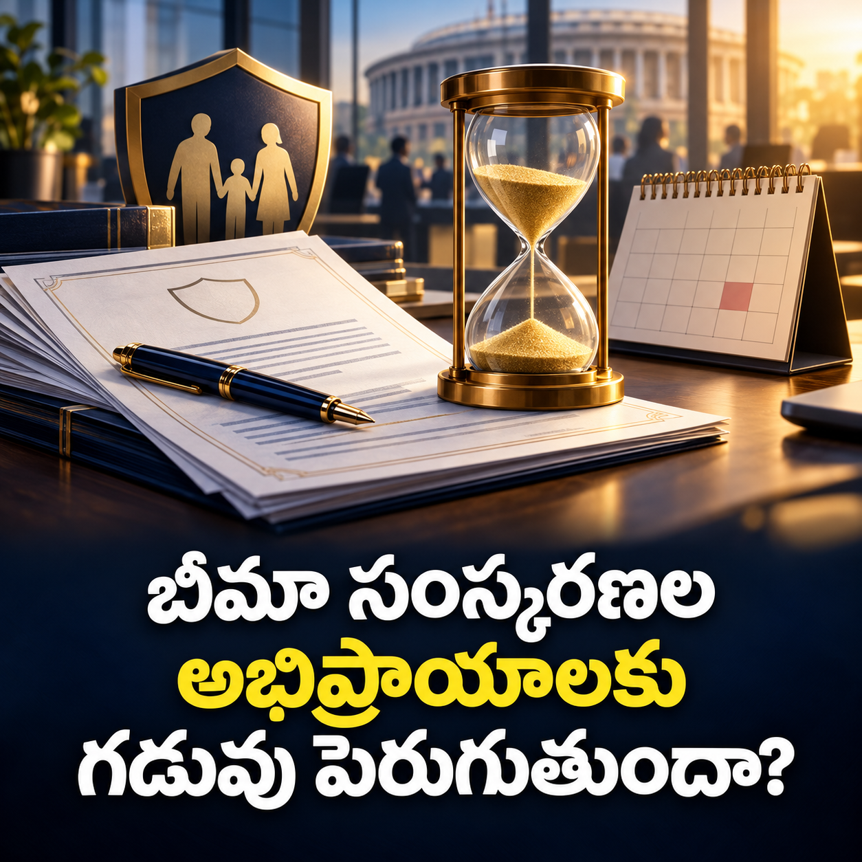 బీమా సంస్కరణల అభిప్రాయాలకు గడువు పెరుగుతుందా?