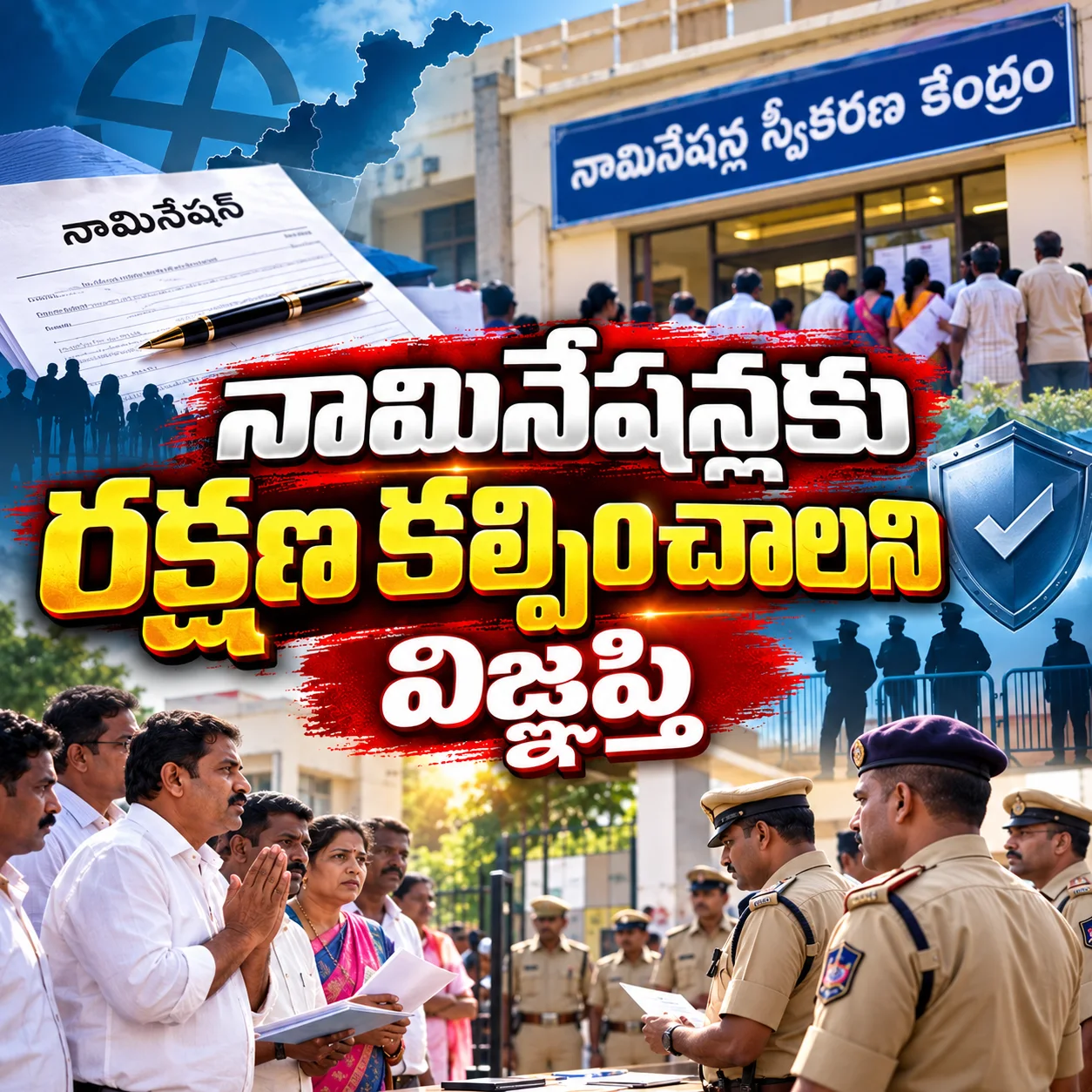 నామినేషన్లకు రక్షణ కల్పించాలని విజ్ఞప్తి