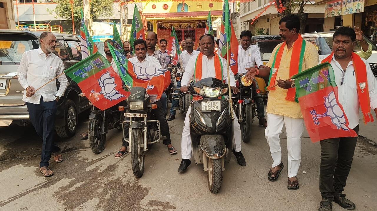 కుత్బుల్లాపూర్ లో సేవా జ్యోతి కలశ యాత్ర బైక్ ర్యాలీ