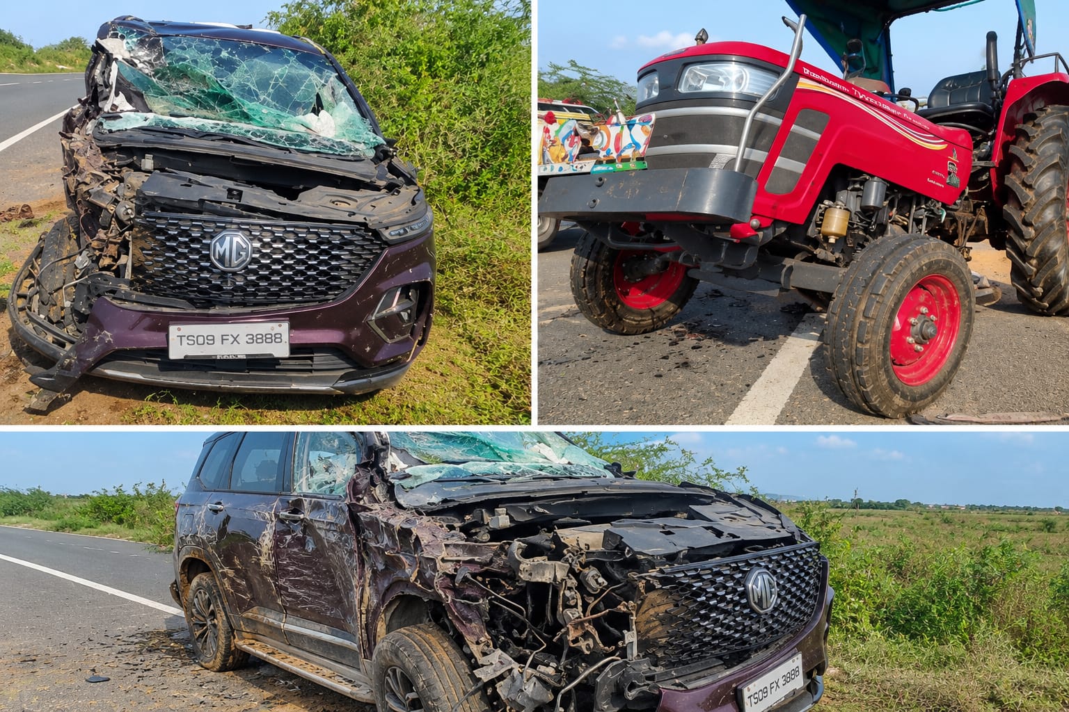 నెల్లూరు: హైవేపై ఘోర ప్రమాదం.. ఇద్దరు మృతి, నలుగురికి గాయాలు