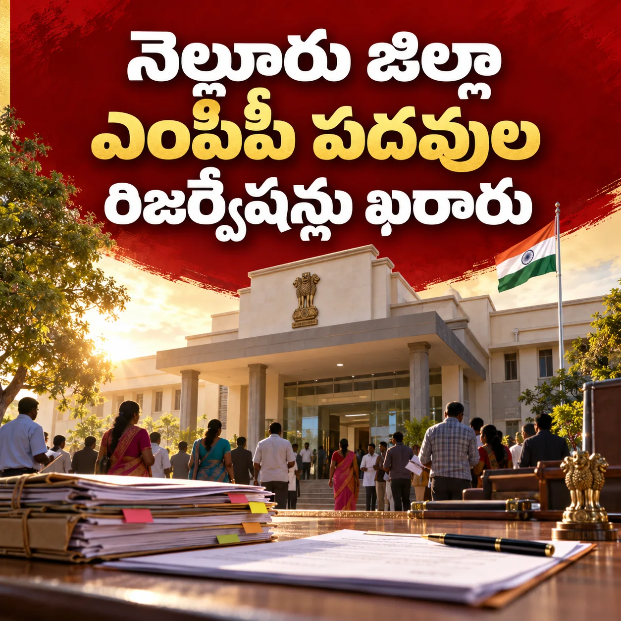 నెల్లూరు జిల్లా ఎంపీపీ పదవుల రిజర్వేషన్లు ఖరారు