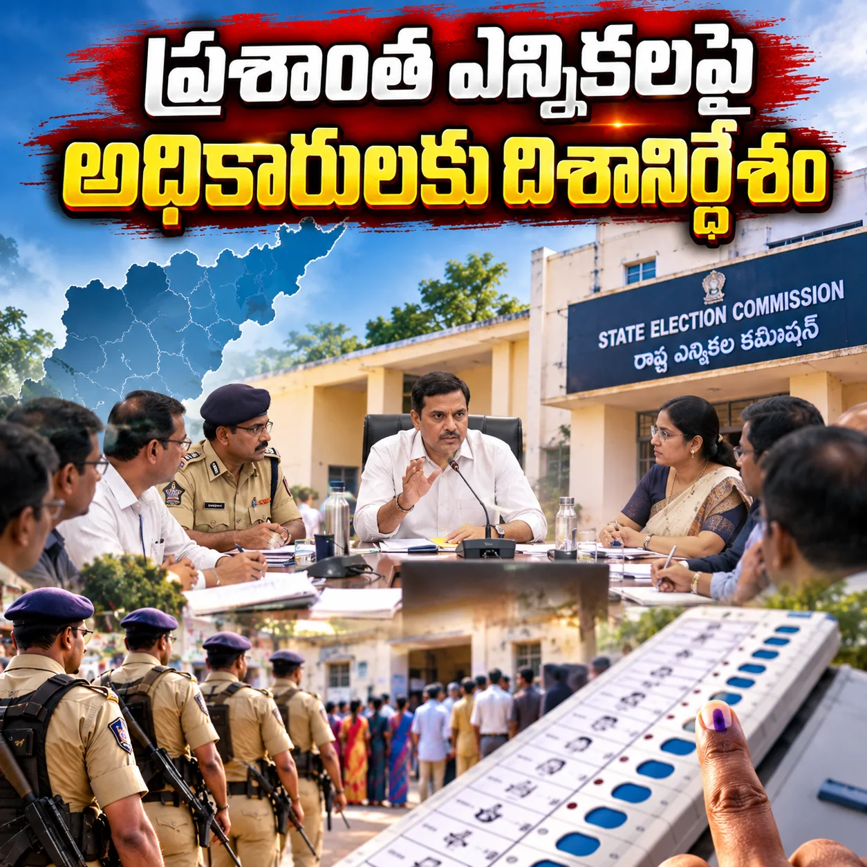 ప్రశాంత ఎన్నికలపై అధికారులకు దిశానిర్దేశం