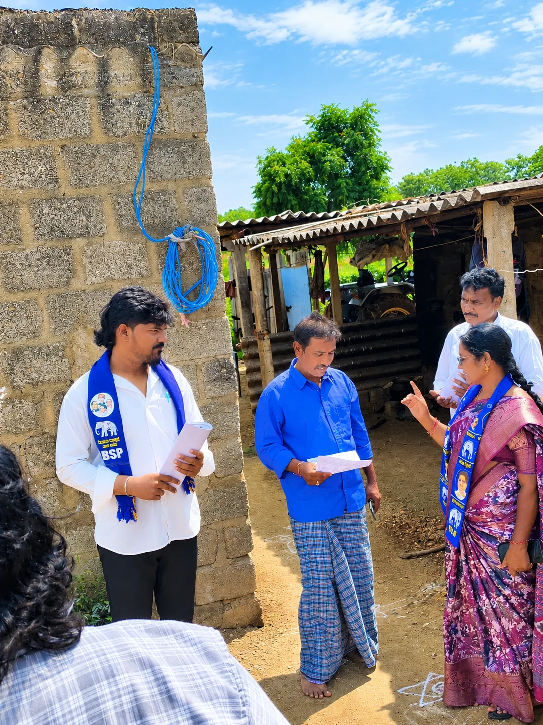 కలిగిరి మండలంలో బీఎస్పీ అభ్యర్థి పుష్పాంజలి ఎన్నికల ప్రచారం