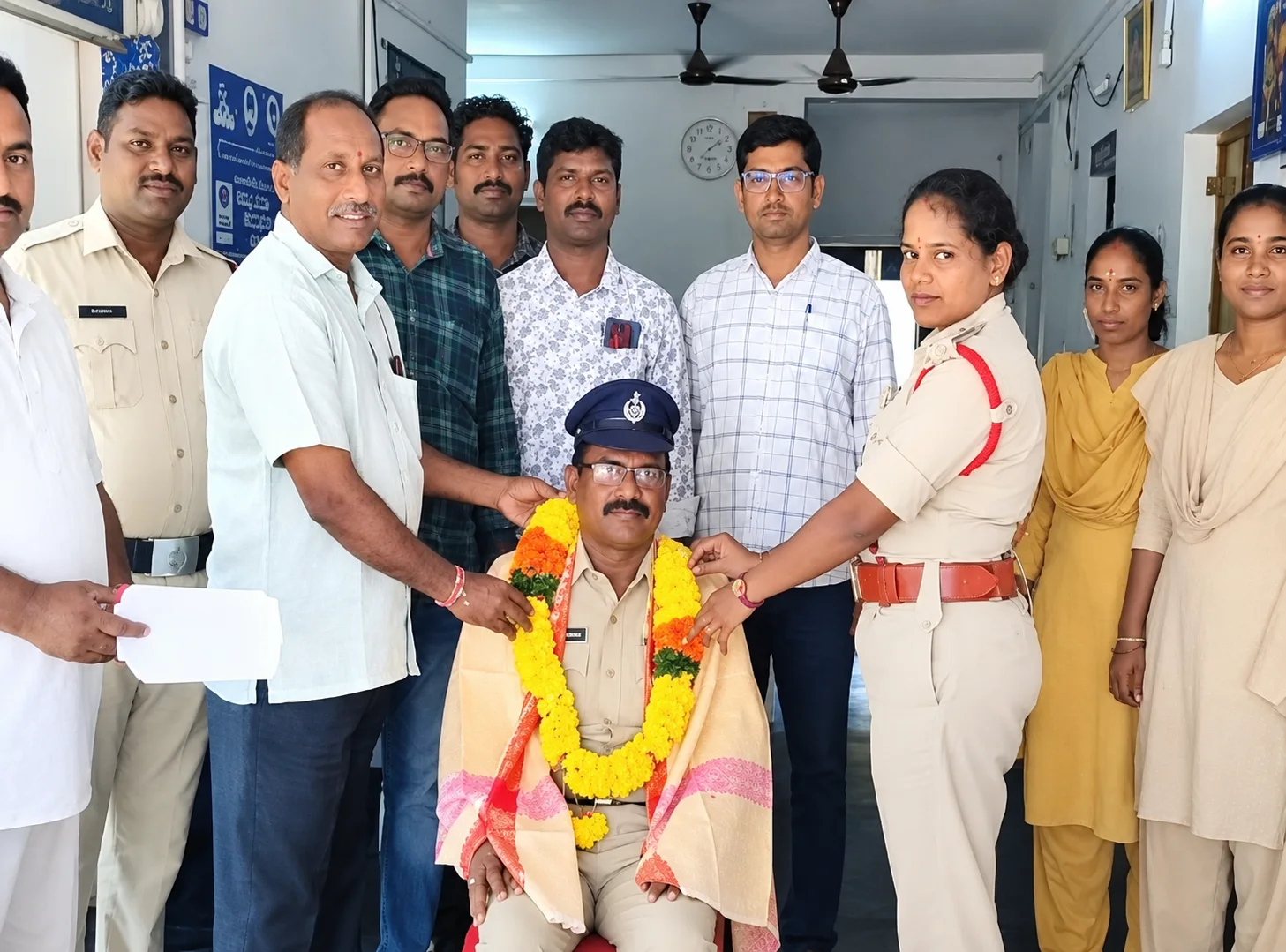 ఉదయగిరి హెడ్ కానిస్టేబుల్ వెంకట్రావుకు ఘన సన్మానం