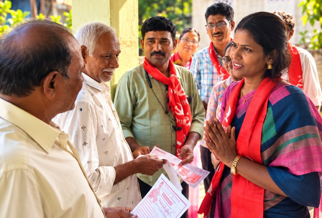 33వ డివిజన్‌లో సాహిత్య ప్రపూర్ణ ప్రచారం