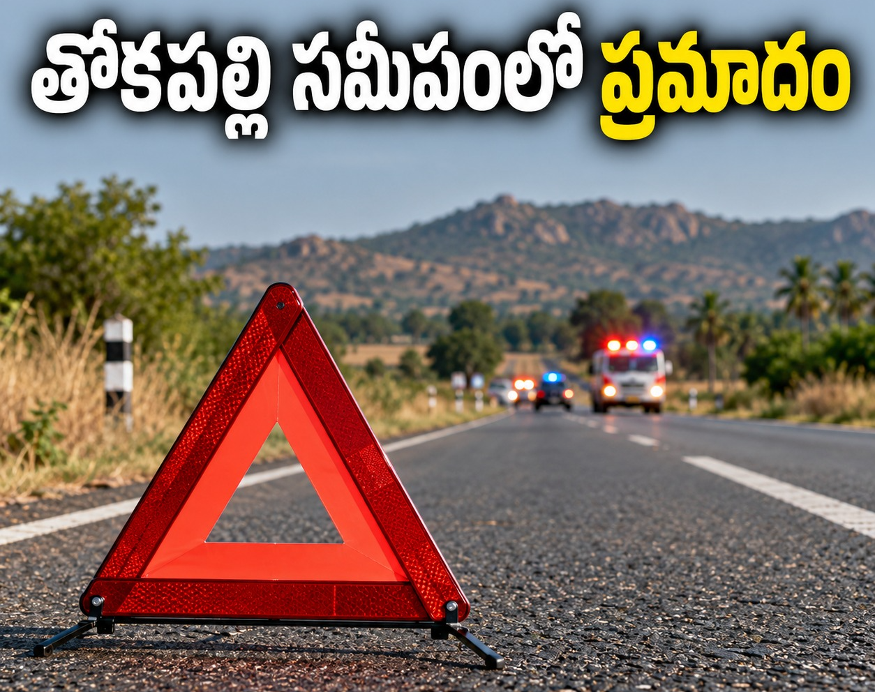 పెద్దారవీడు మండలం తోకపల్లి సమీపంలో గురువారం ప్రమాదం